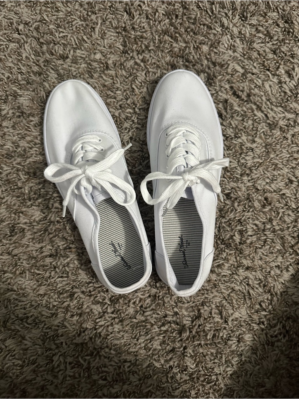 Classic White Women's Lace-Up Sneakers